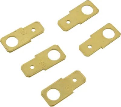 Obrázok produktu pre Konektor JMP, skrutkovací, závit M5, 5 kusov, rozmery 6,3 x 0,8 mm, priemer 5,2 mm