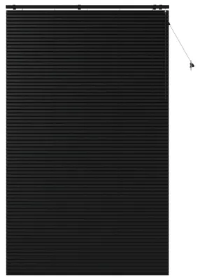 Obrázek produktu pro vidaXL Žaluzie černé 145 x 250 cm, 35 mm, masivní dřevo paulovnie