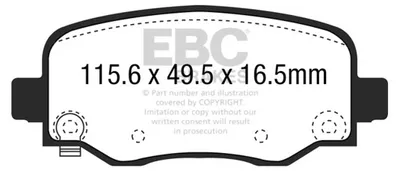 Productafbeelding van EBC Brakes remblokken, achter, type DP63031