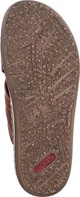 Produktbild von Rieker Herren Pantolette aus beschichtetem Leder mit Kreuzbandage 21082, Größe:41 EU, Farbe:Braun