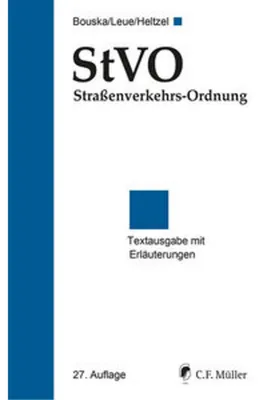 Obrázek produktu pro StVO Straßenverkehrs-Ordnung