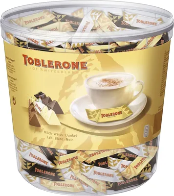 Immagine prodotto di Toblerone® 2830787009 Mini Mix, barattolo trasparente 900 g