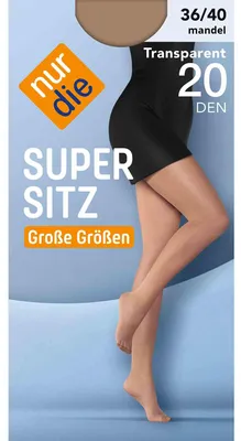 Produktbild von NUR DIE Strumpfhose Supersitz Große Größen 20 DEN - mandel - 50-52