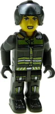 Produktbild von 1x Lego Figur 4 Juniors Jack Stone Mann Res-Q Polizist grau 4607 js018