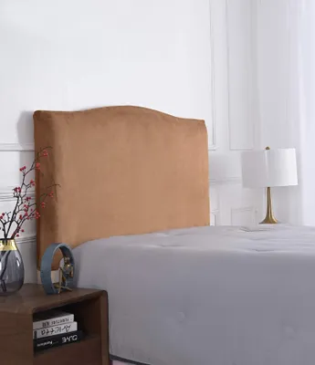Samt-Kopfteilbezug, elastisch, für Einzel-/Doppelbett