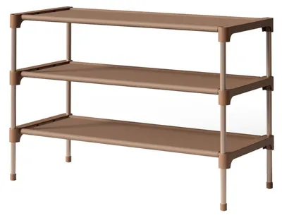 Productafbeelding van Schoenenrek, stapelbaar, 63 x 30 x 36 cm, bruin