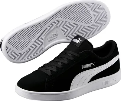 Produktbild von Puma Smash v2 Sneaker Erwachsene schwarz weiß silber UK 8,5 EU 42,5