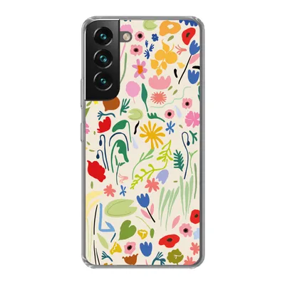 Produktbild von MuchoWow® Handyhülle Schutzhülle Hülle für Samsung Galaxy S22 Plus Blumen - Muster - Pflanzen Silikon Softcase Handy Hülle - Schutzabdeckung