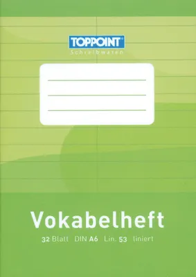 Produktbild von 10 Vokabelhefte liniert DIN A6 Schulheft Lin. 53