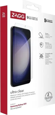Immagine prodotto di Pellicola salvaschermo Zagg InvisibleShield per Samsung Galaxy S23 - trasparente