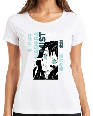 Obrázok produktu pre Muichiro Tokito Mist Hashira Kimetsu no Yaiba Anime Manga dámske tričko, biele, M