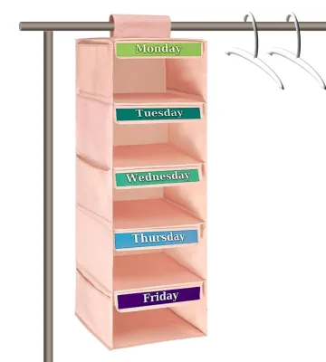 Imagen del producto de Organizador de ropa para niños con 5 estantes