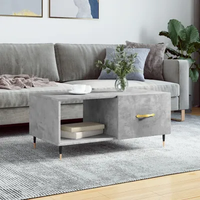 Produktbild von The Living Store Couchtisch Betongrau 90x50x40 cm Holzwerkstoff