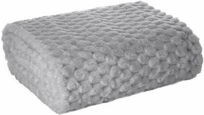 Zdjęcie produktu dla Eurofirany koc efekt 3D srebrny 170x210 cm 260 GSM poliester Deco