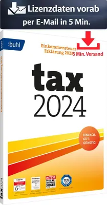 Produktbild von BUHL tax 2024 (für das Steuerjahr 2023) (1 User / PC - 1 Jahr) ESD Steuer Recht 5 Min. Versand als Download per Mail