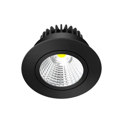 Produktbild von Arcchio LED-Downlight Zarik, schwarz, 4.000K