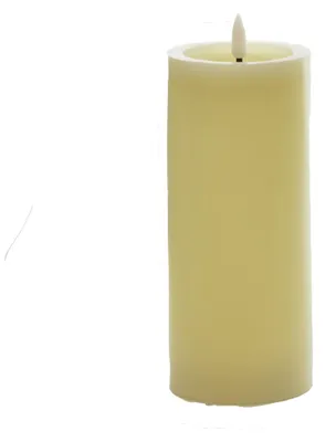 Produktbild von LED Wachskerze creme 15 x Ø 7,5 cm mit Flackerflamme und Timer