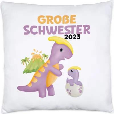 Produktbild von Große Schwester 2023 Kissen Baby Geburt Geschwister Familie Liebe Geborgenheit Kleinkind Geborgenheit