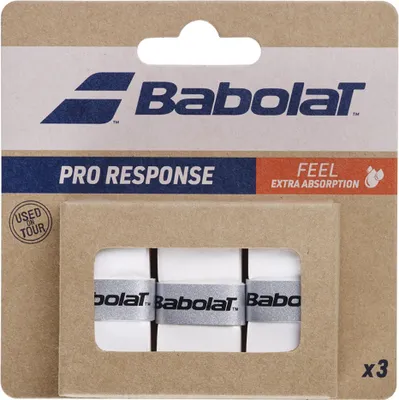 Obrázek produktu pro Babolat Pro Response X3, Omotávka, Badminton, Squash, Tenis, Bílá, Jednobarevný, Tchaj-wan, 114 mm