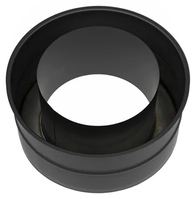 Produktbild von Raik Coltherm Doppelwandfutter 150mm schwarz doppelwandig für Rauchrohr / Ofenrohr