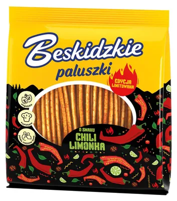 Zdjęcie produktu dla Beskidzkie Paluszki o smaku chili-limonka 180g