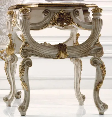 Produktbild von Couchtisch Tisch Beistelltisch Wohnzimmertisch Holz Royal Beistell Barock Tische