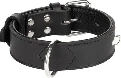 Produktbild von Flamingo Rondo Halsband genietet schwarz, Maße: 34-44 cm / 35 mm