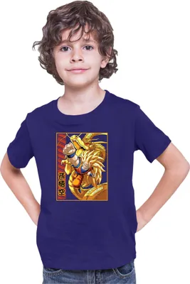 Produktbild von Kinder T-Shirt Dragon Anime Manga Ball Z Goku 38, 3-4 Jahr - 104 / Dunkelblau