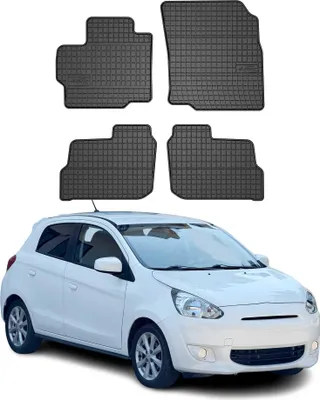Image de Tapis de Sol pour Mitsubishi Space Star 2012-2016 Caoutchouc Noir