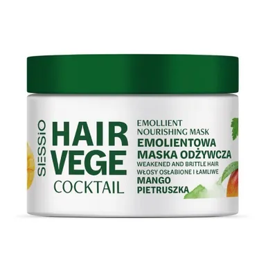 Obrázok produktu pre Sessio Hair Vege Cocktail Emolientowa maska odżywcza do włosów Mango i Pietruszka, 250g