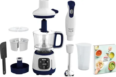Zdjęcie produktu dla Tefal Yummy Gourmet HB55W4, Blender z funkcją gotowania, 0,8 l, 1,1 m, 600 W, Biały