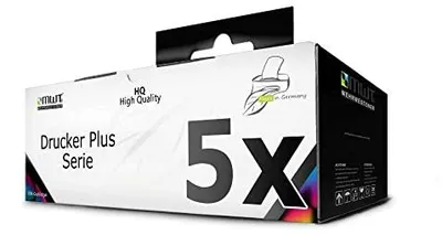 Mehrwegtoner 5x Tonerkartusche kompatibel mit Epson 33XL + T3351 + T3361 – Produktansicht 1