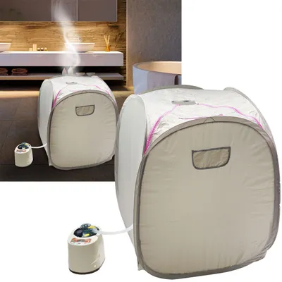 Produktbild von Wellnessoase für Zuhause – Mobile Sauna & Dampfbad (1000W) mit Fernbedienung & Timer – Entspannung pur auf Knopfdruck