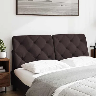 Produktbild von vidaXL Kopfteil-Kissen Dunkelbraun 120 cm Stoff