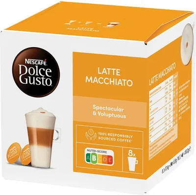 Obrázek produktu pro Nescafé Dolce Gusto Latte Macchiato Coffee 8 nápojů 16 kapslí