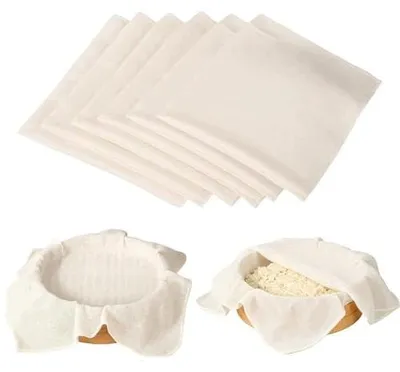 Zdjęcie produktu dla Cheesecloth bawełniany 60X60 cm tkanina filtracyjna do sera 6 sztuk