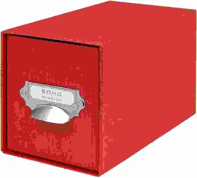 Produktbild von CD-Schubladenbox m. Griff S.O.H.O. rot