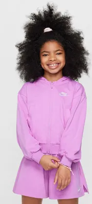 Produktbild von Nike G Nsw Fz Hdy Jsy Lbr Rush Fuchsia/Black Rush Fuchsia/Black M