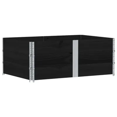 Produktbild von Pflanzkasten Schwarz 150x100 cm Massivholz Kiefer