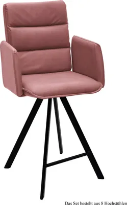 Produktbild von Thekenstuhl (8er-Set) Delicia 52x109x60 Schwarz/Rosewood