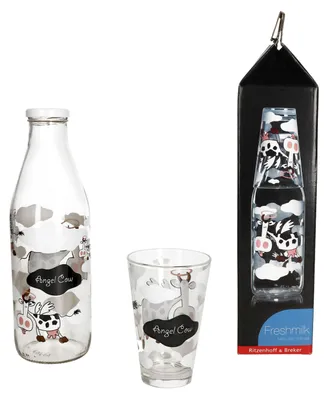 Obrázek produktu pro Sada lahví na mléko Ritzenhoff&Breker Angel Cow 1L + sklenice 310ml