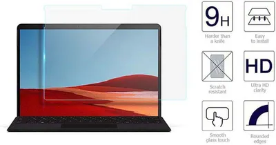Obrázek produktu pro Ochranné sklo pro Microsoft Surface Pro X 2019 13" chránič obrazovky 9H chránič obrazovky z tvrzeného skla bez bublinek