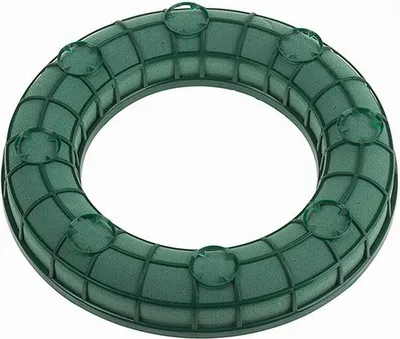 Produktbild von Nass-Steckmasse Kranz m. Gitter, 25 cm, Ring, rund, Steckschaum, Steckschwamm
