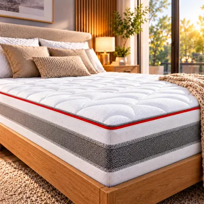 Produktbild von FLEXX Kaltschaum Matratze 140x200 cm mit 3D Memory Foam - 7 Zonen; 25cm Höhe; H4, H3, H2 Misch-Härtegrad - Wendbare Kaltschaummatratze mit optimaler Druckentlastung