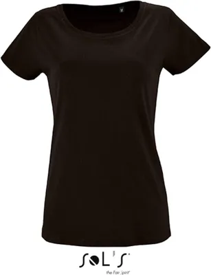 Immagine prodotto di SOLs 02077 | Maglietta donna a maniche corte Milo - Colore: Nero profondo - Taglia: L