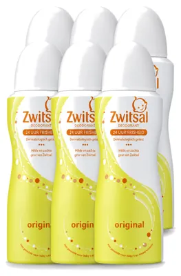 Produktbild von 6 x Zwitsal Origineel Deodorant Spray - 100 ml - Vorteilspackung - 6 Stücke
