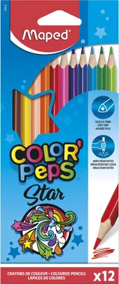 Immagine prodotto di Maped 183212 Nero, Blu, Marrone, Verde, Azzurro, Verde chiaro, Arancione, Rosa, Rosso, Giallo 48 pz