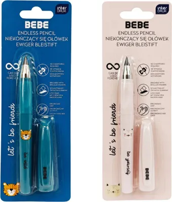 Zdjęcie produktu dla Interdruk Niekończący Się Ołówek Profilowany z Kotem Różowy Bebe 1 Szt