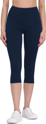 Image de Leggings 3/4 pour femme Bellivalini en viscose BLV50-148 (bleu foncé, XS)