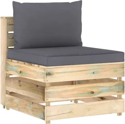 Produktbild von Modulares Mittelsofa mit Kissen Grün Imprägniertes Holz , Gartensofas Design 2024